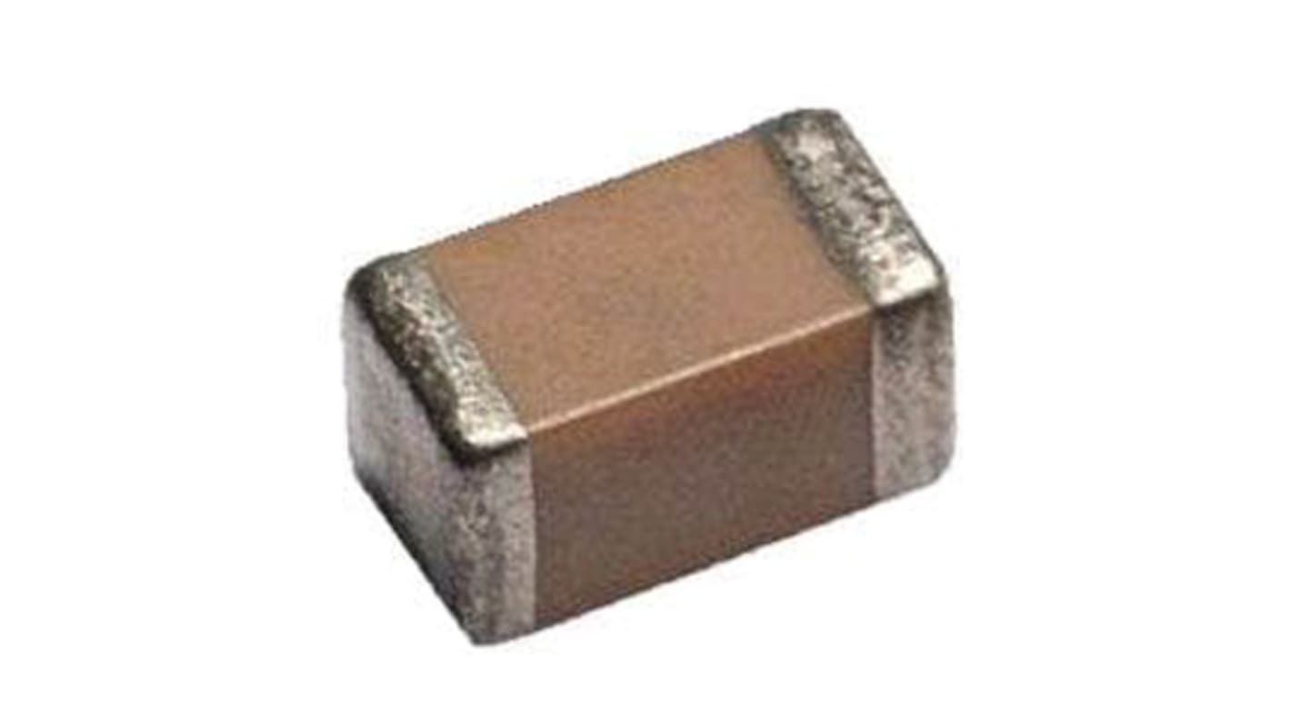 Condensatore ceramico multistrato MLCC, 0402 (1005M), 100nF, 50V cc, SMD