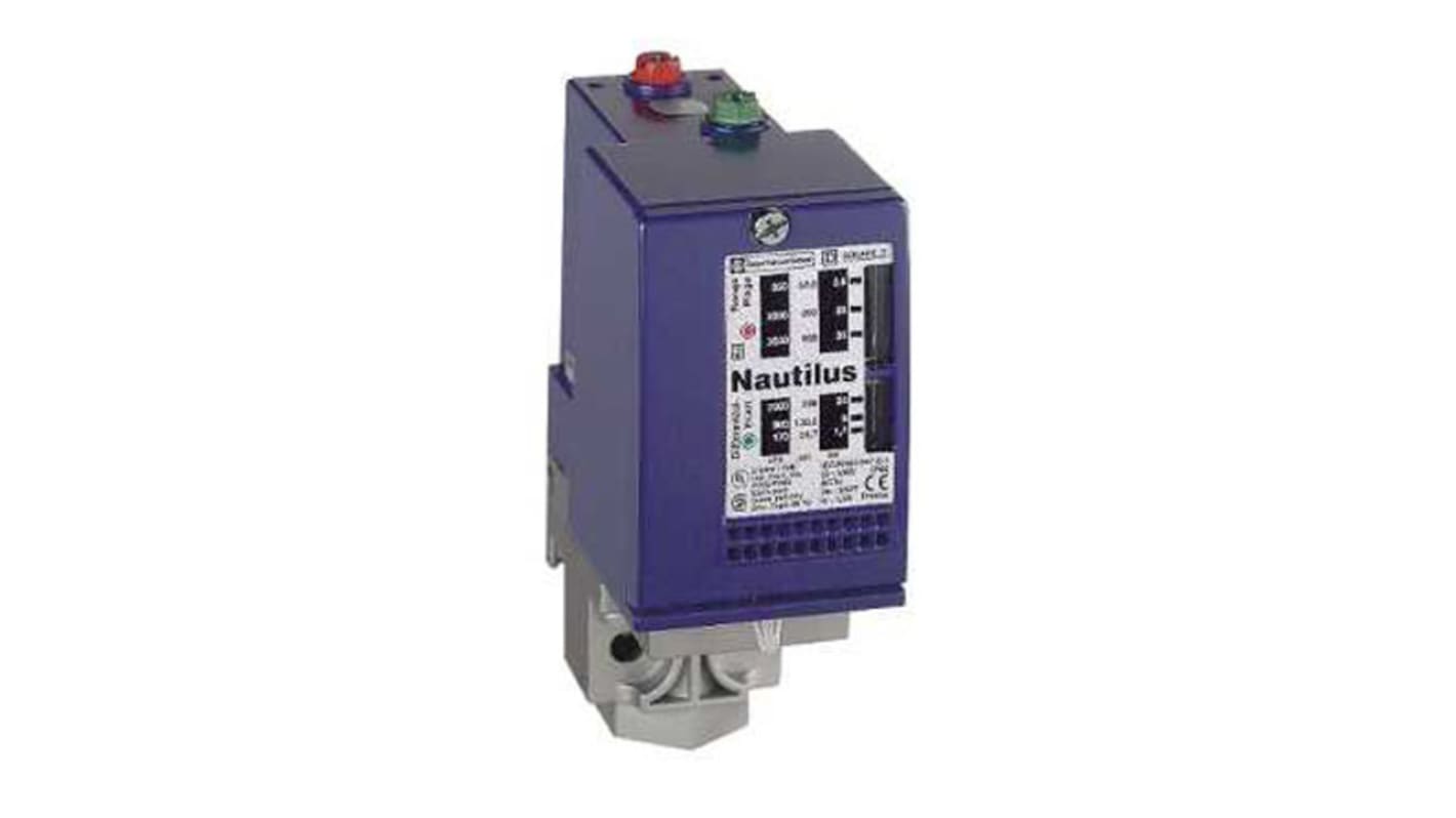 Telemecanique Sensors Pressure Switch, 0bar Min, 10bar Max, 2CO Output