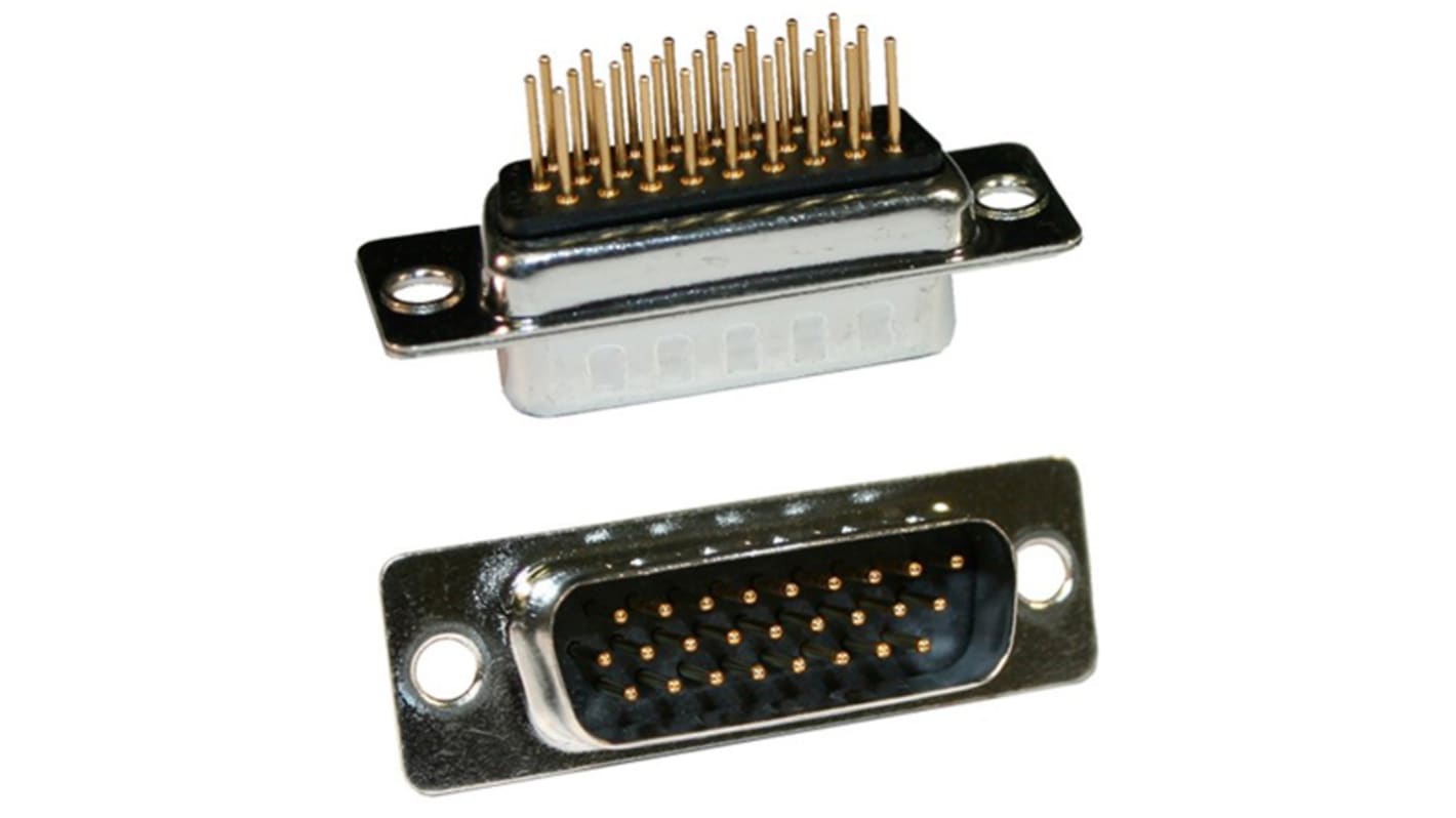 Norcomp SEAL-D 26 Way Plug-In Mount D-sub Connector Plug, 2.286mm Pitch