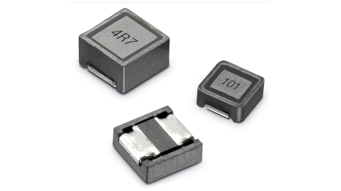 Induttore a filo avvolto SMD Wurth, 47 μH, 450mA, ±30%, case 3818, 3.8 x 3.8 x 1.8mm