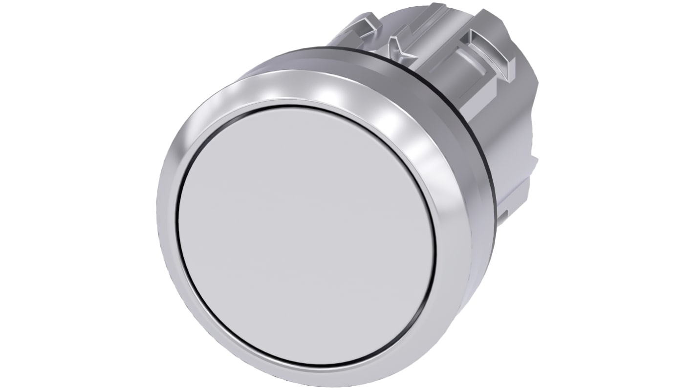 Siemens SIRIUS ACT 3SU10 Series White Latching Push Button, 22mm Cutout, IP66, IP67, IP69K