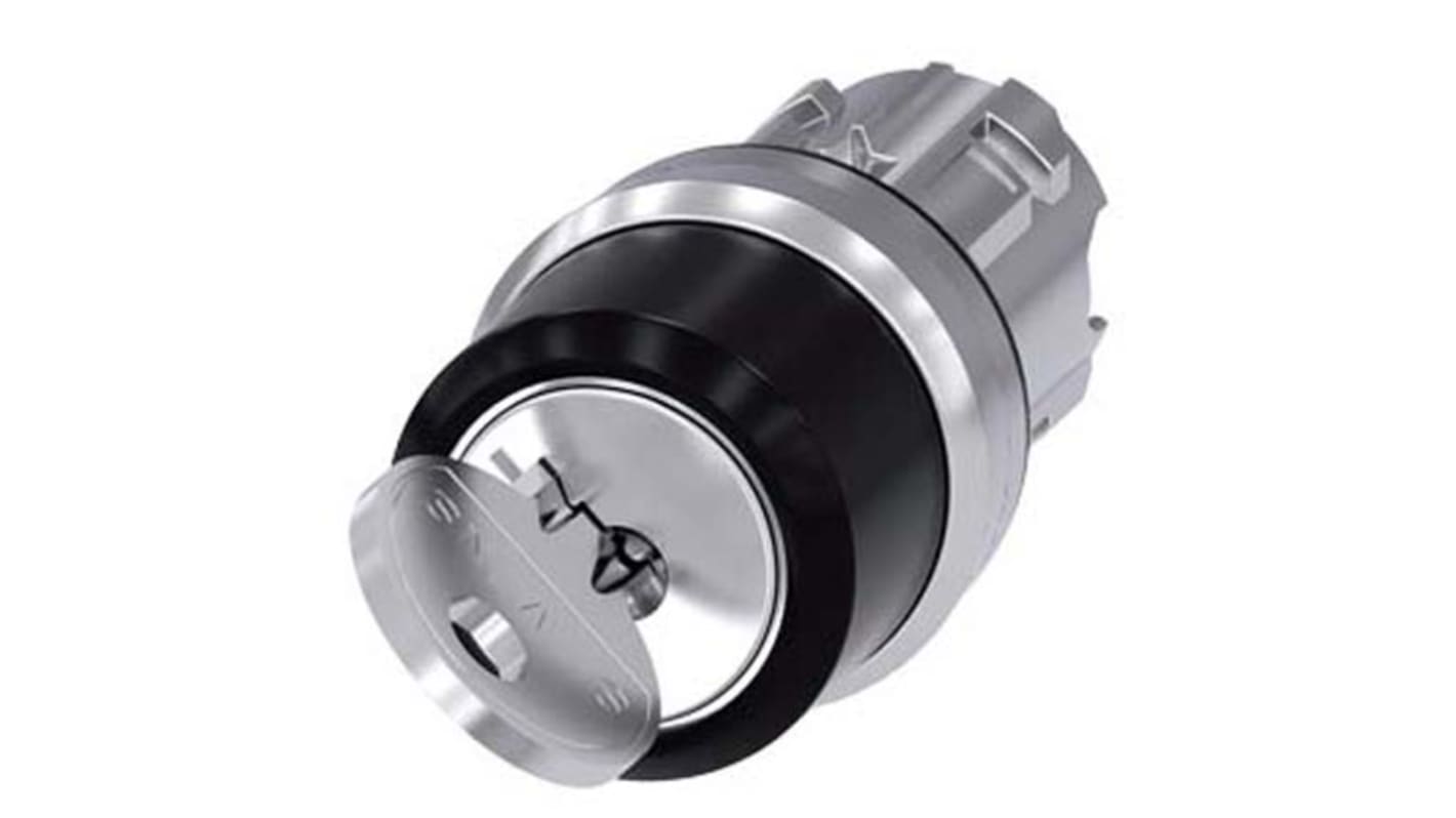 Siemens SIRIUS ACT 3SU10 2-position Key Switch Head, Momentary, 22mm Cutout