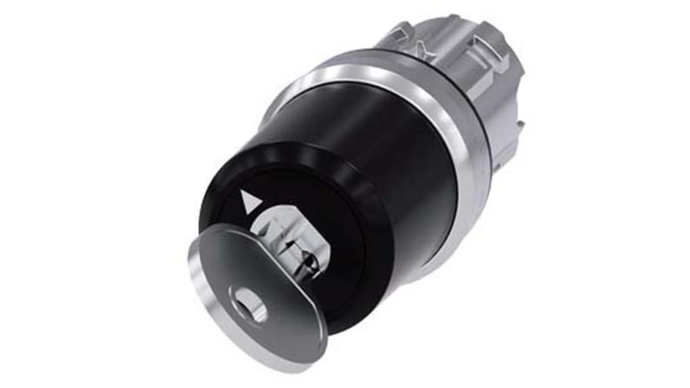 Siemens SIRIUS ACT 3SU10 2-position Key Switch Head, Momentary, 22mm Cutout