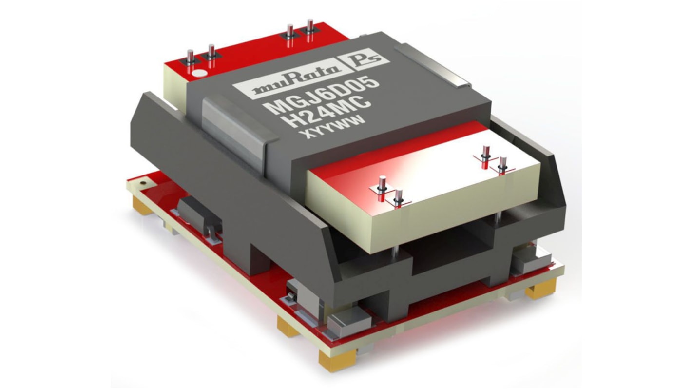 Murata Power Solutions MGJ6 Isolated DC-DC Converter, ±15V dc/ 300mA Output, 9 → 18 V dc Input, 1.5 W, 4.5 W,