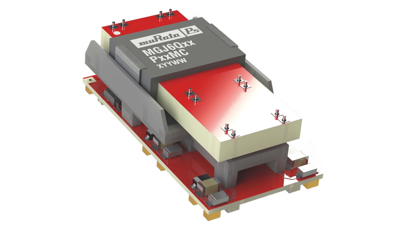 Murata Power Solutions MGJ6 Isolated DC-DC Converter, 24V dc/ 42 mA, 125 mA Output, 9 → 18 V dc Input, 1 W, 3 W,