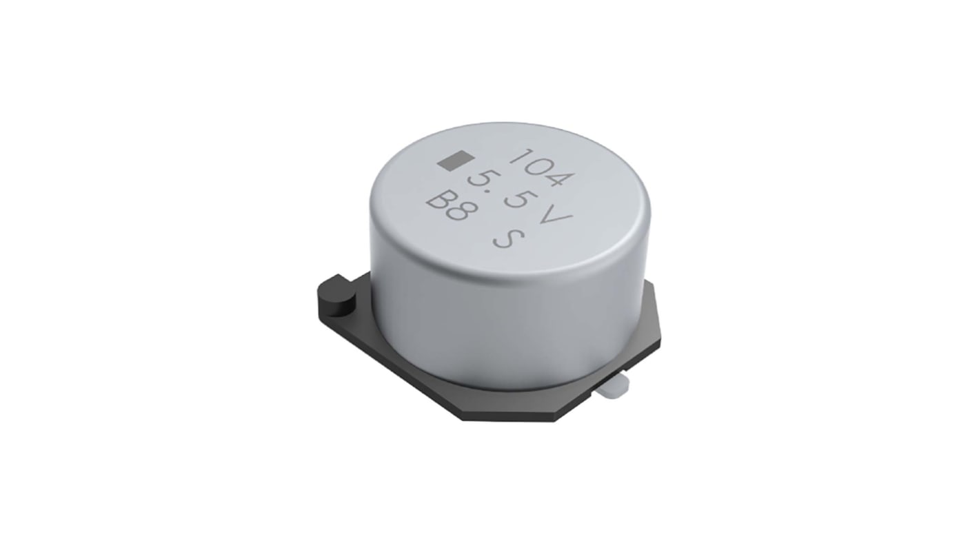 KEMET SuperCap Superkondensator, Oberflächenmontage 0.22F -20 → +80% / 3.5V dc, -40°C+85°C, 10.7 x 10.8 x 5.5mm