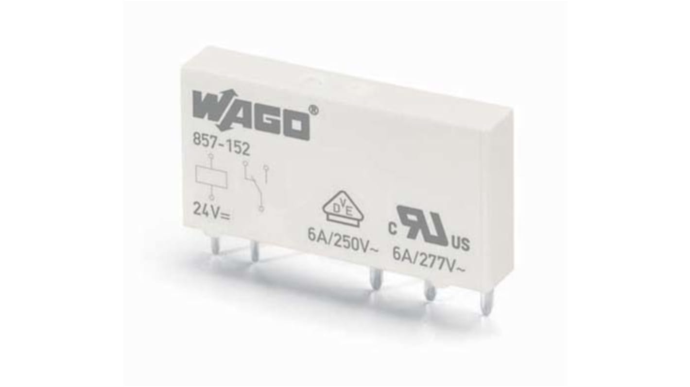 WAGO DIN Rail Power Relay, 60V ac/dc Coil, 6A Switching Current