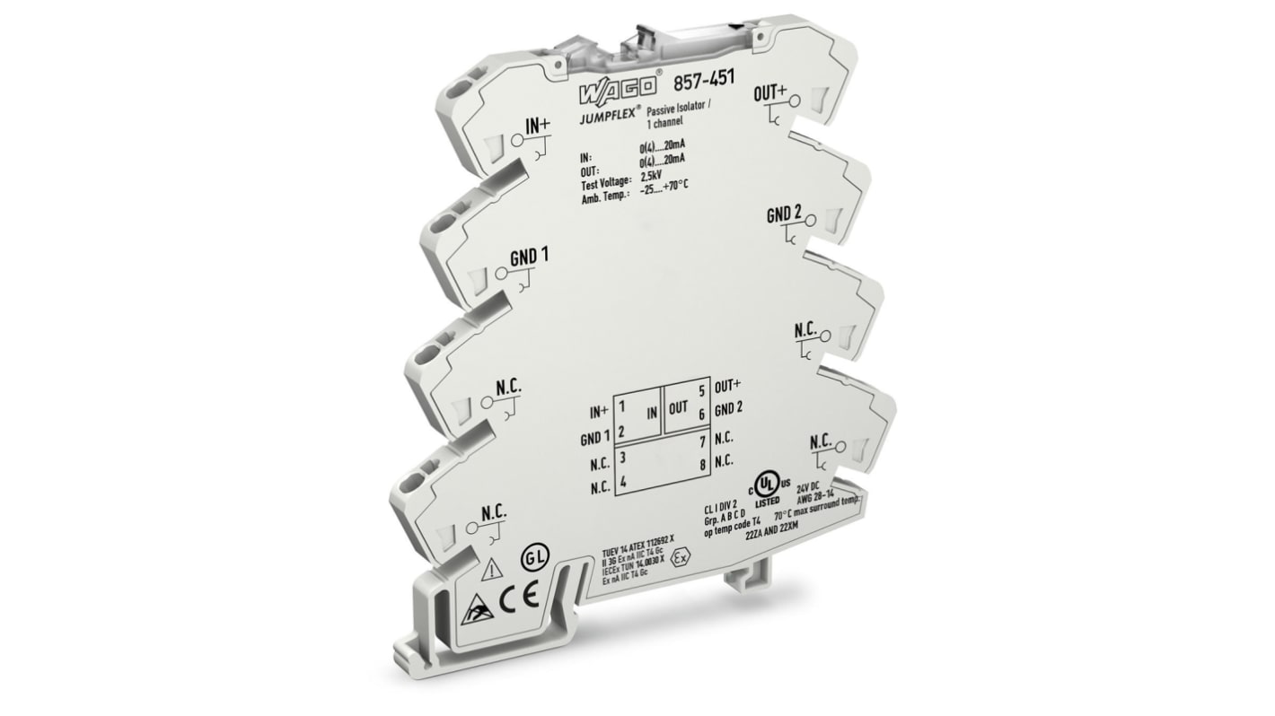 WAGO Signal Conditioner, Current Input, Current Output, ATEX, IECEx