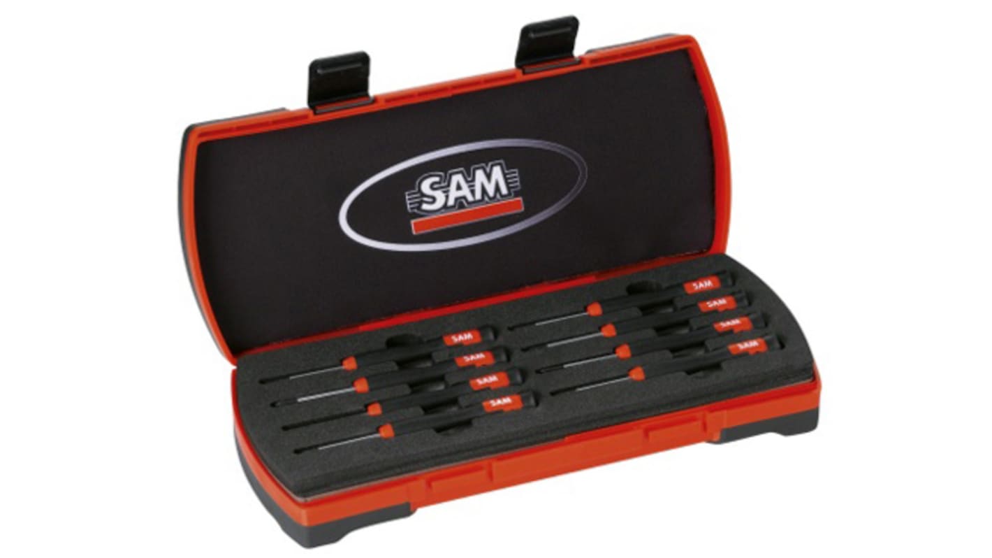 Set di cacciaviti SAM, 8 pezzi Phillips, Pozidriv, a taglio
