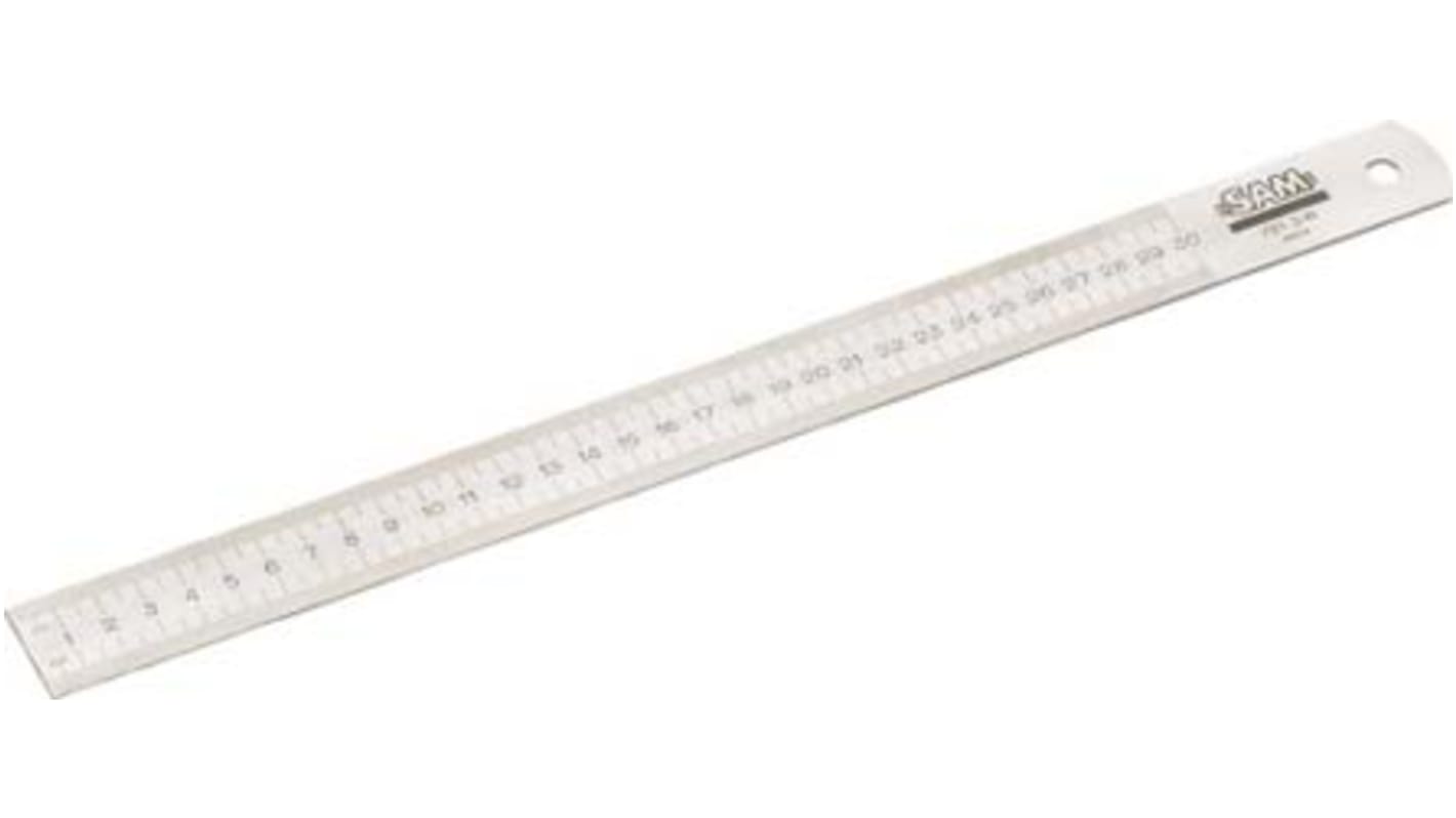 Righello SAM in Acciaio inox, L. 2m, Metrico