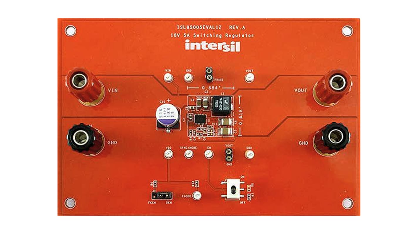 ルネサス エレクトロニクス 評価ボード, 評価ボード, バックレギュレータ, ISL85005FRZバックレギュレータ 用, ISL85005EVAL1Z
