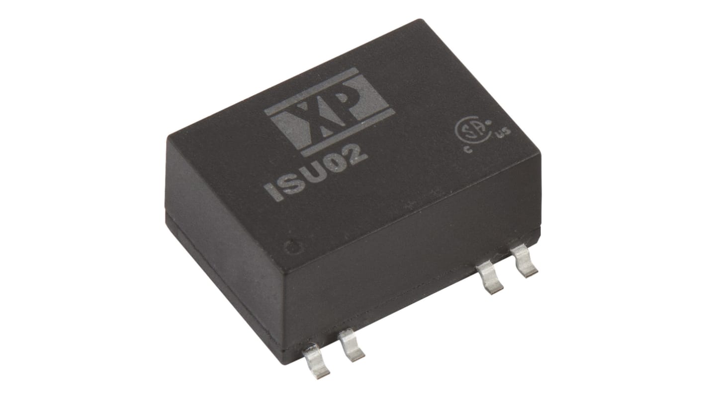 XP Power ISU02 DC-DC Converter, 12V dc/ 167mA Output, 4.5 → 12 V dc Input, 2W, Surface Mount, +95°C Max Temp