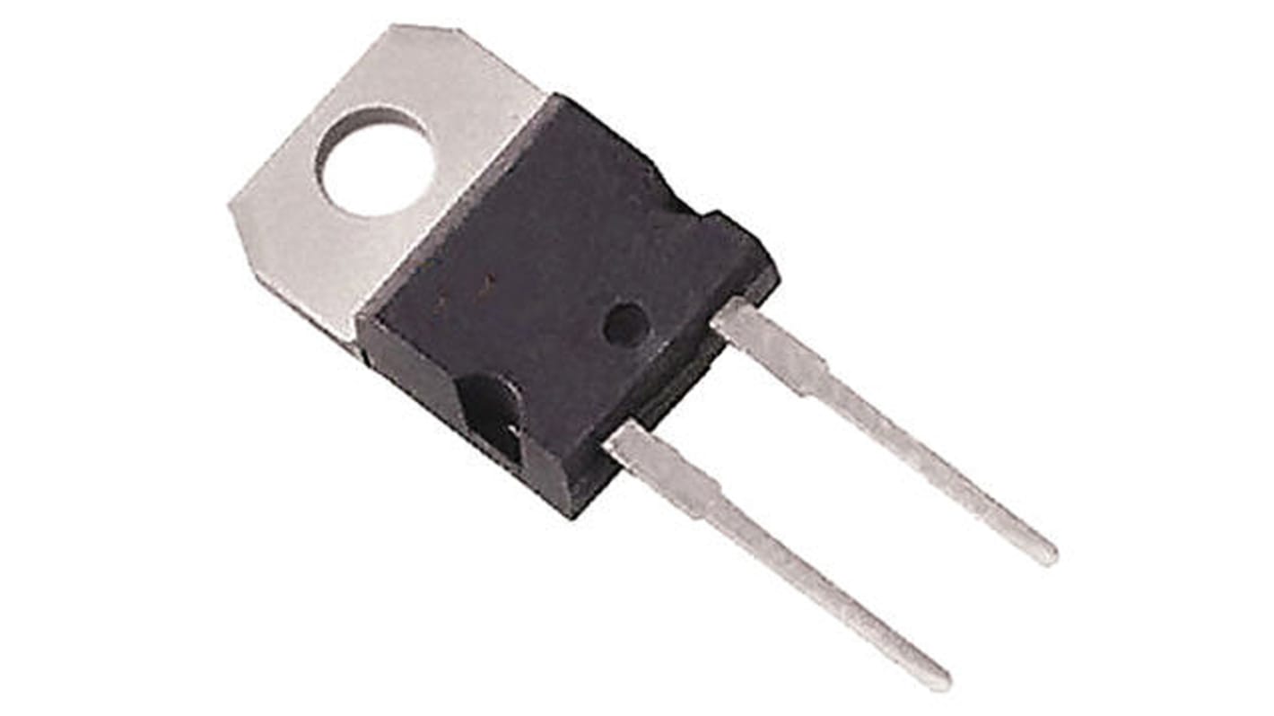 STMicroelectronics 1200V 10A, SiC Schottky Diode, 2-Pin TO-220AC STPSC10H12D