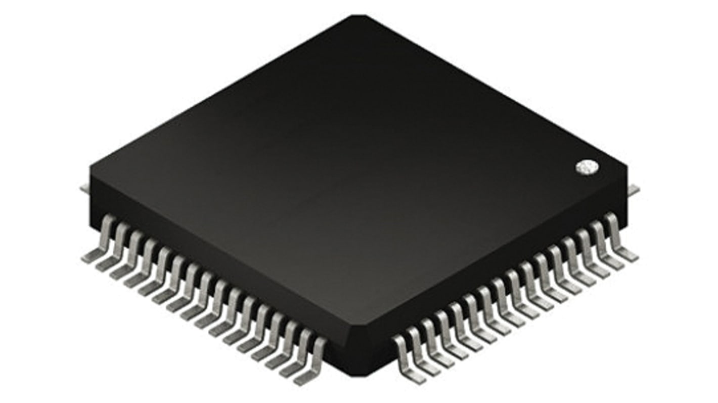 STMicroelectronics STM32F7单片机, ARM Cortex M7内核, 64针, LQFP, 最大216MHz, 512 kB 闪存, 256 kB RAM