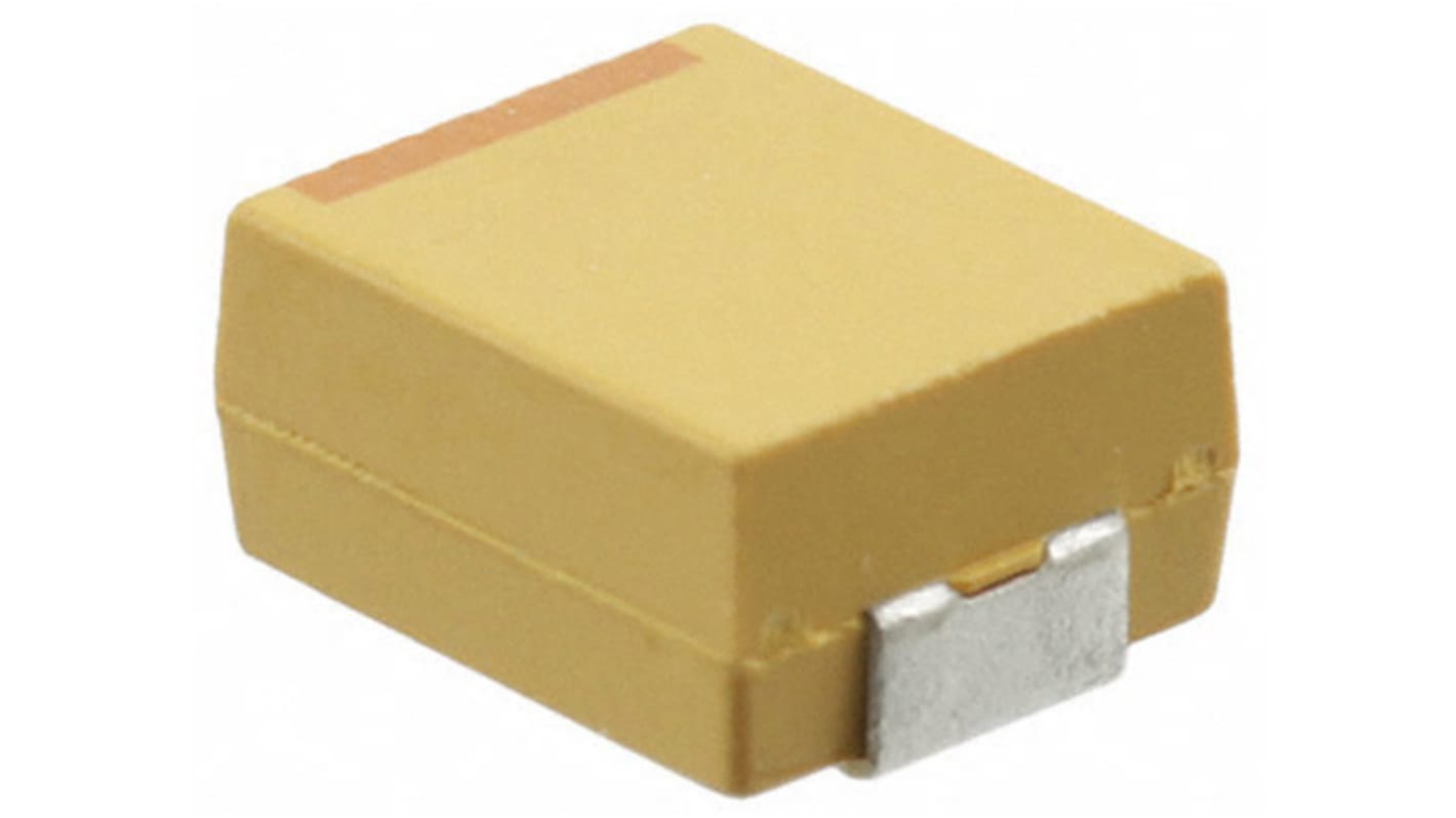 Condensatore al tantalio KYOCERA AVX, 100μF, 20V cc, serie TPS, +125°C, package 2924