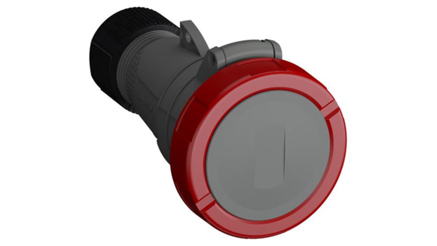 Amphenol Industrial, Easy & Safe IP67 Red Cable Mount 3P + N + E Industrial Power Socket, Rated At 16A, 415 V