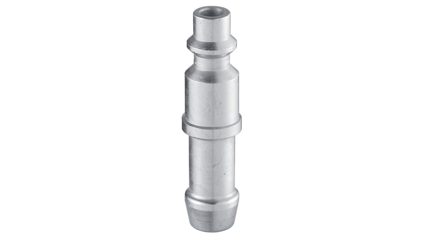 PREVOST Treated Steel Plug for Pneumatic Quick Connect Coupling, 6mm Hose Barb