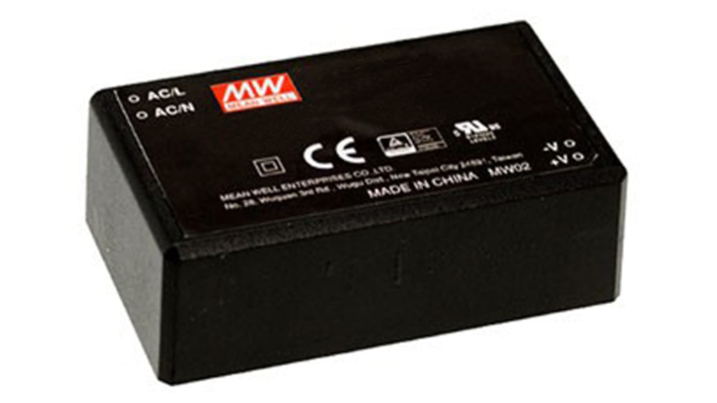 MEAN WELL 60W开关电源, 24V 直流, 2.5A, PCB安装