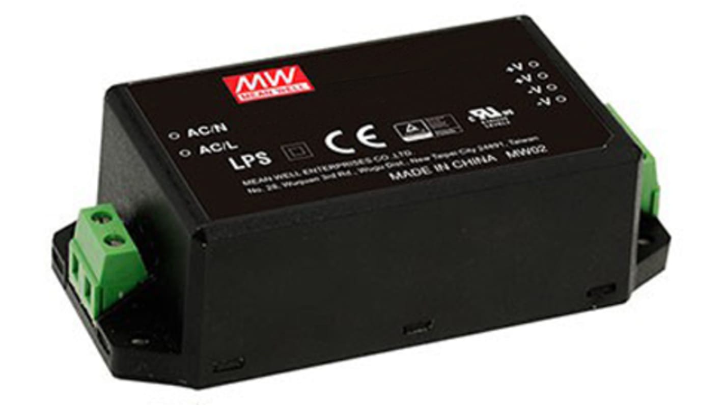 MEAN WELL Switching Power Supply, IRM-60-48ST, 48V dc, 1.25A, 60W, 1 Output, 85 → 264V ac Input Voltage