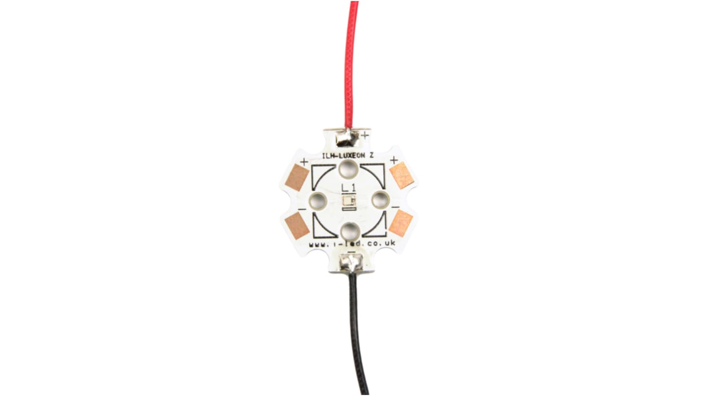ILH-LF01-L390-SC201-WIR200. Intelligent LED Solutions, PowerStar UV Series UV LED, 390nm 450mW 75 °, 2-Pin Surface