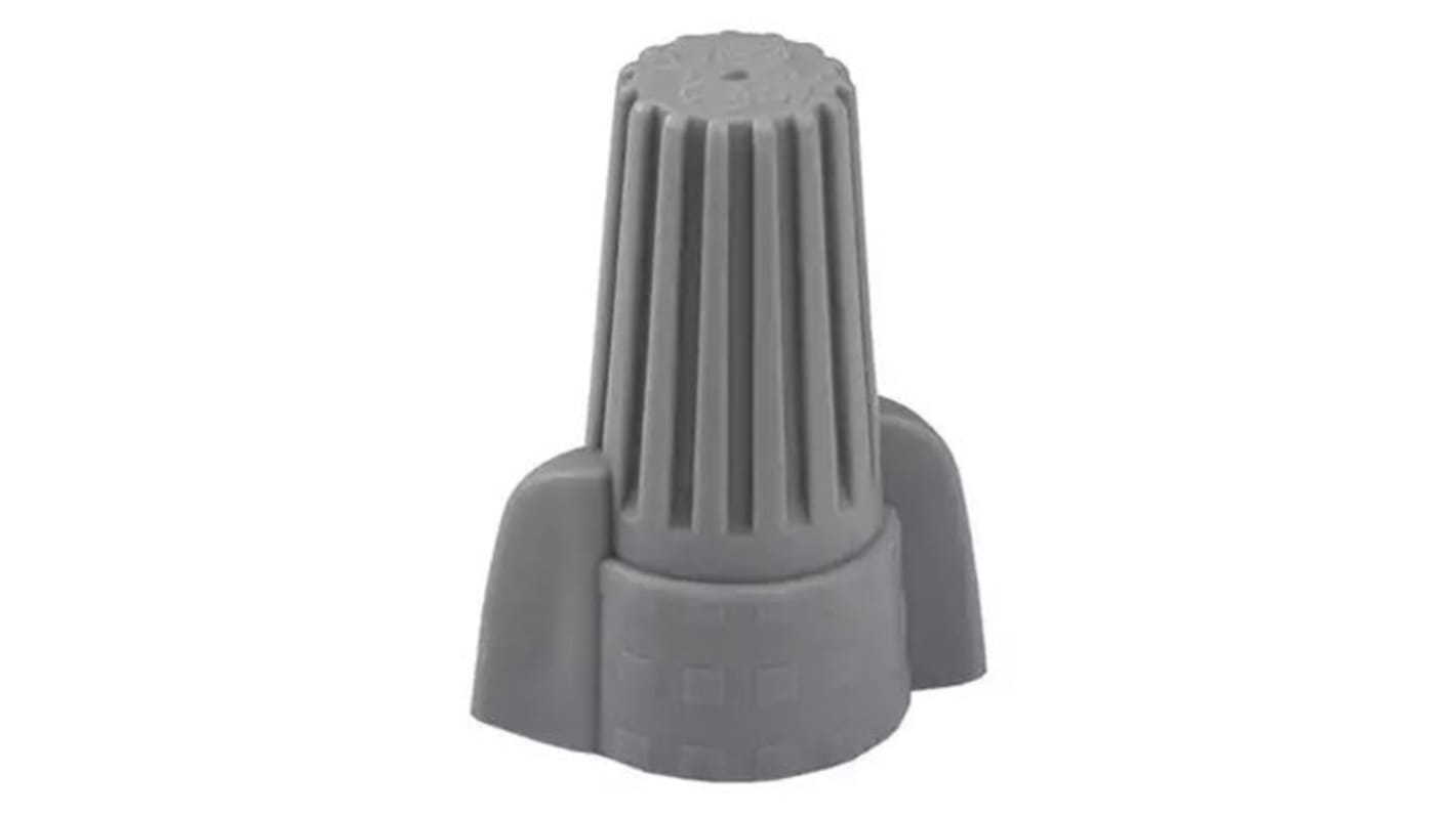 TE Connectivity, TwistGrip Insulated, Grey Twist Bullet Connector, 18AWG to 8AWG, 25.5mm Bullet diameter