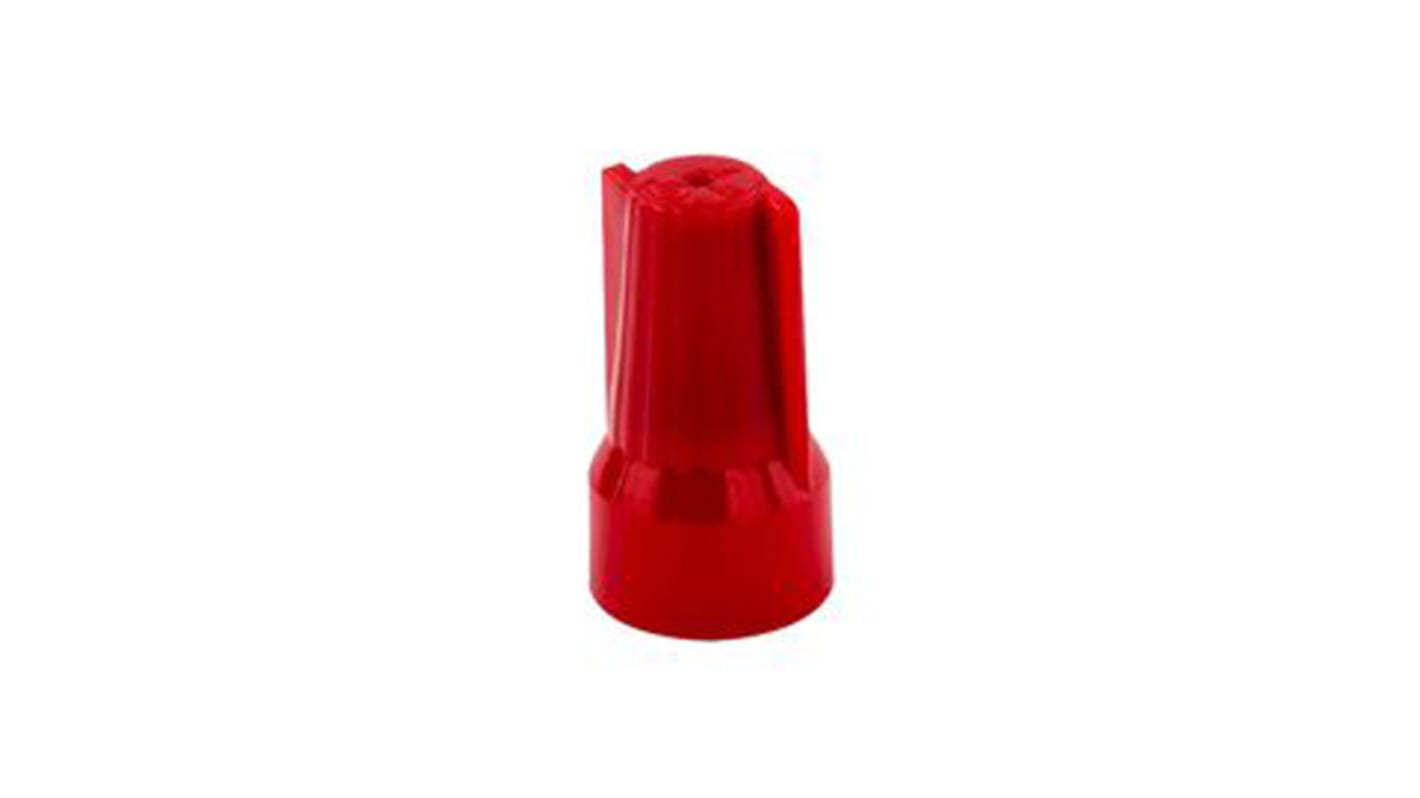 TE Connectivity, CapGrip Insulated Twist Bullet Connector, 20AWG to 6AWG, 14.8mm Bullet diameter, Red