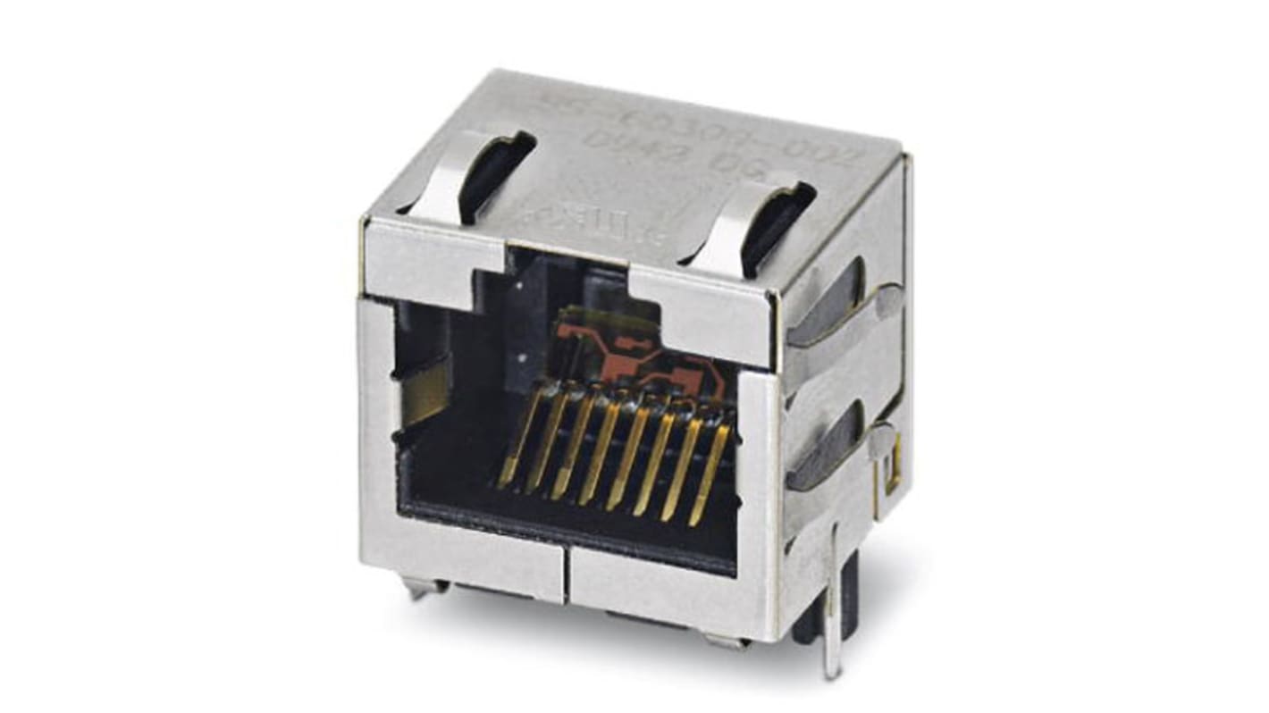 Phoenix Contact VS-08-BU Series Female RJ45 Connector, Cat6a, STP Shield Straight