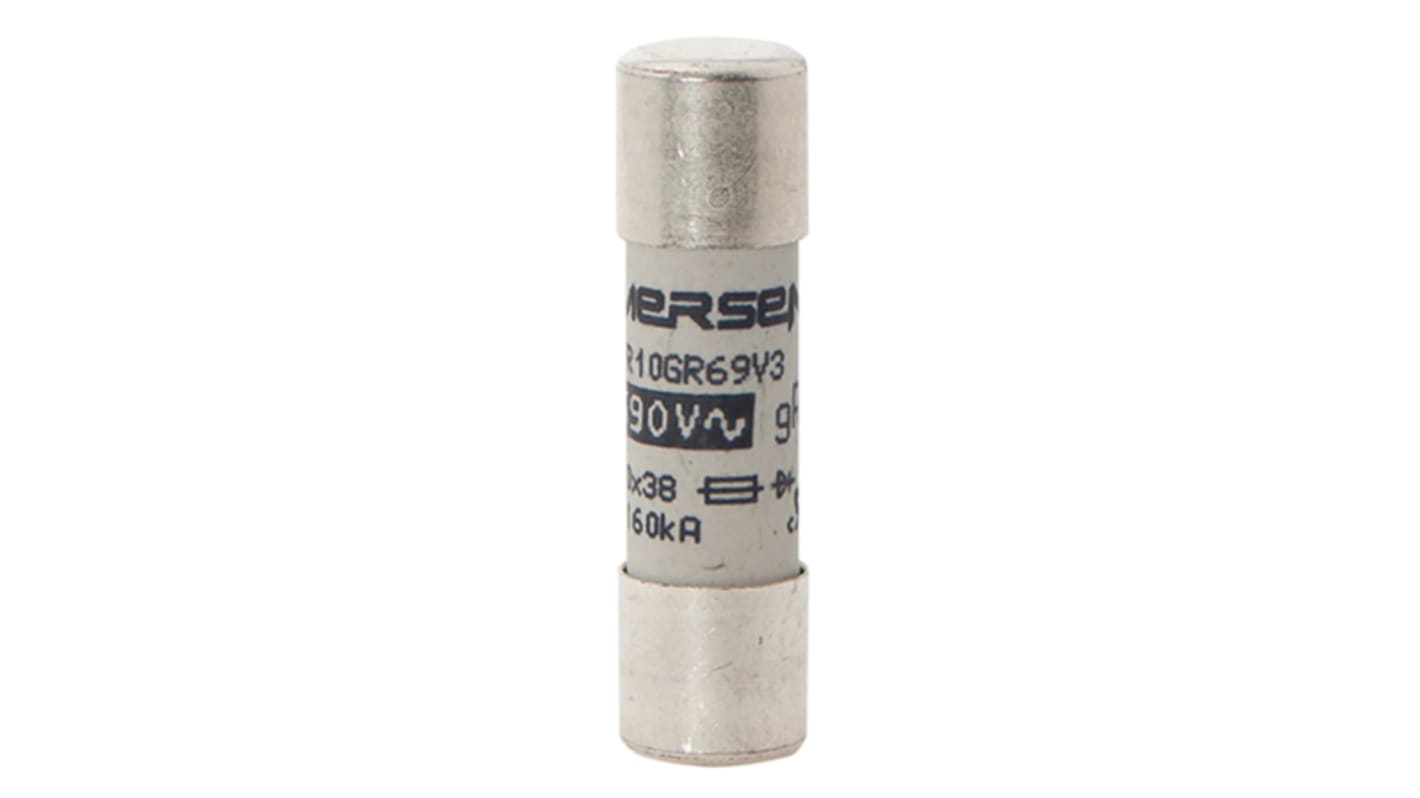 Mersen 3A FF Cartridge Fuse, 10 x 38mm