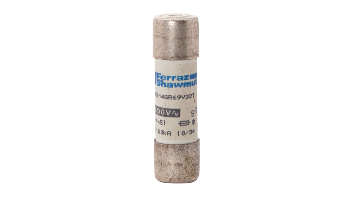 H1017182 / FR14GR69V10T | Mersen 10A FF Cartridge Fuse, 14 x 51mm | RS