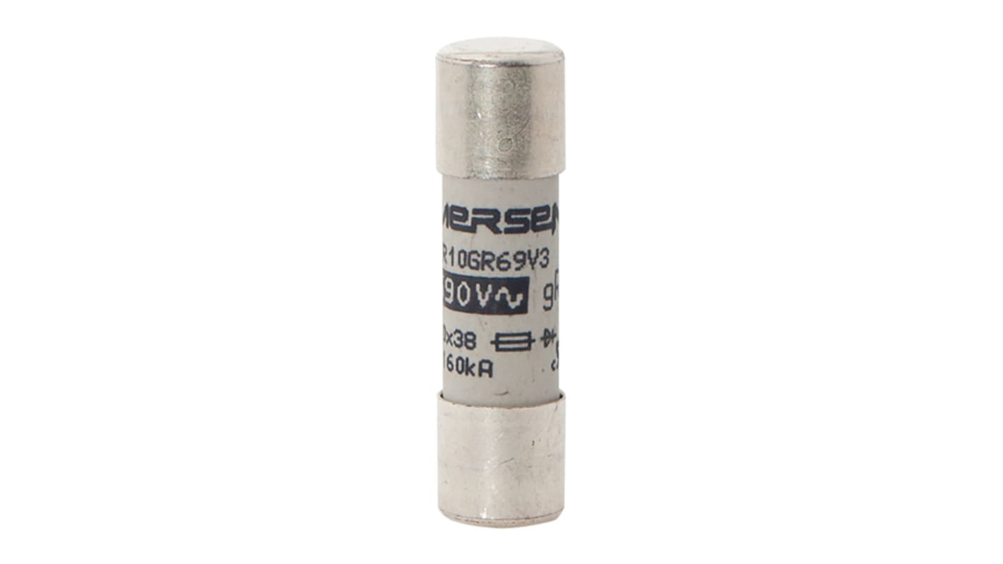 Mersen 10A FF Cartridge Fuse, 10 x 38mm