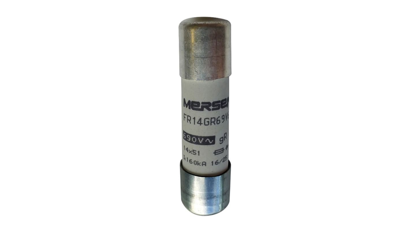 Mersen 12A FF Cartridge Fuse, 14 x 51mm