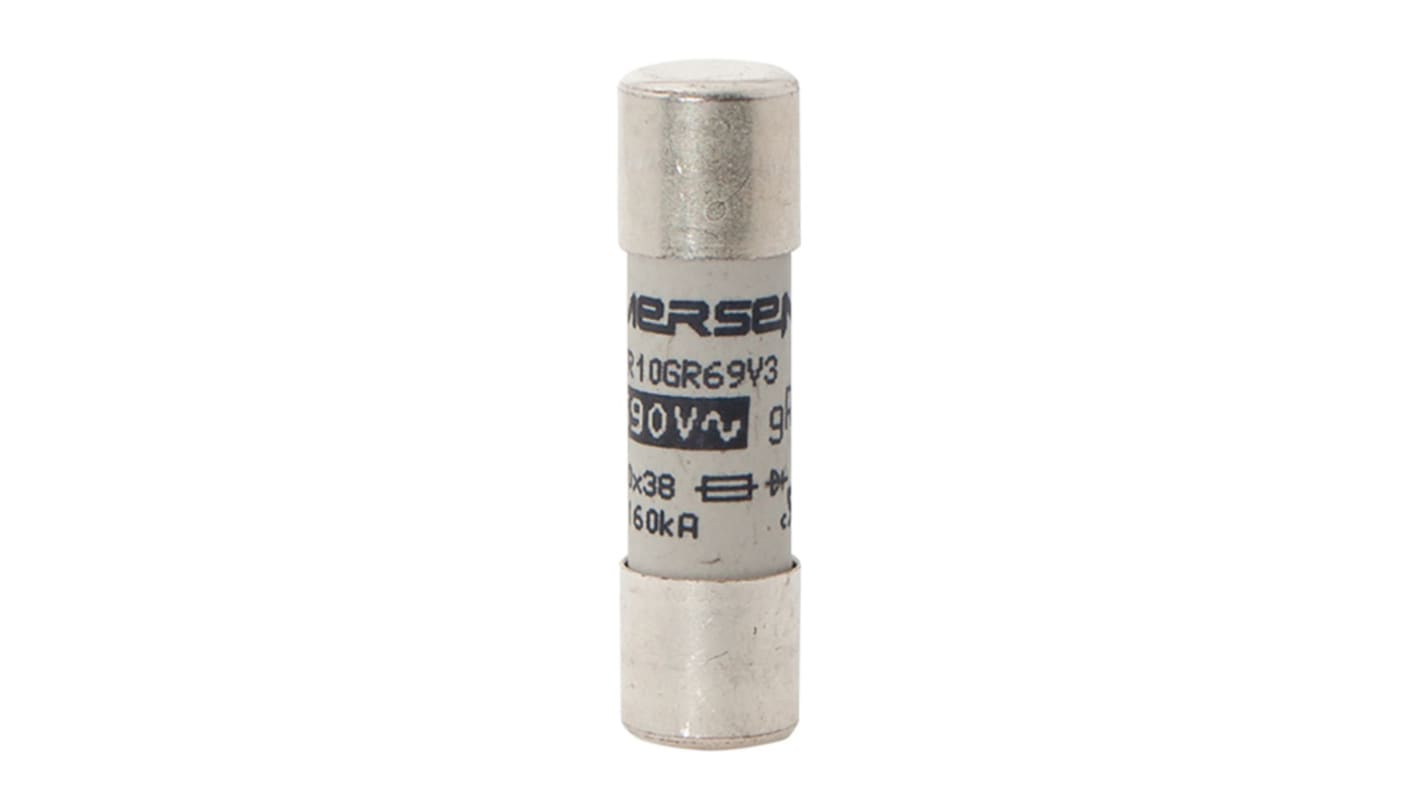 Mersen 3A FF Cartridge Fuse, 10 x 38mm