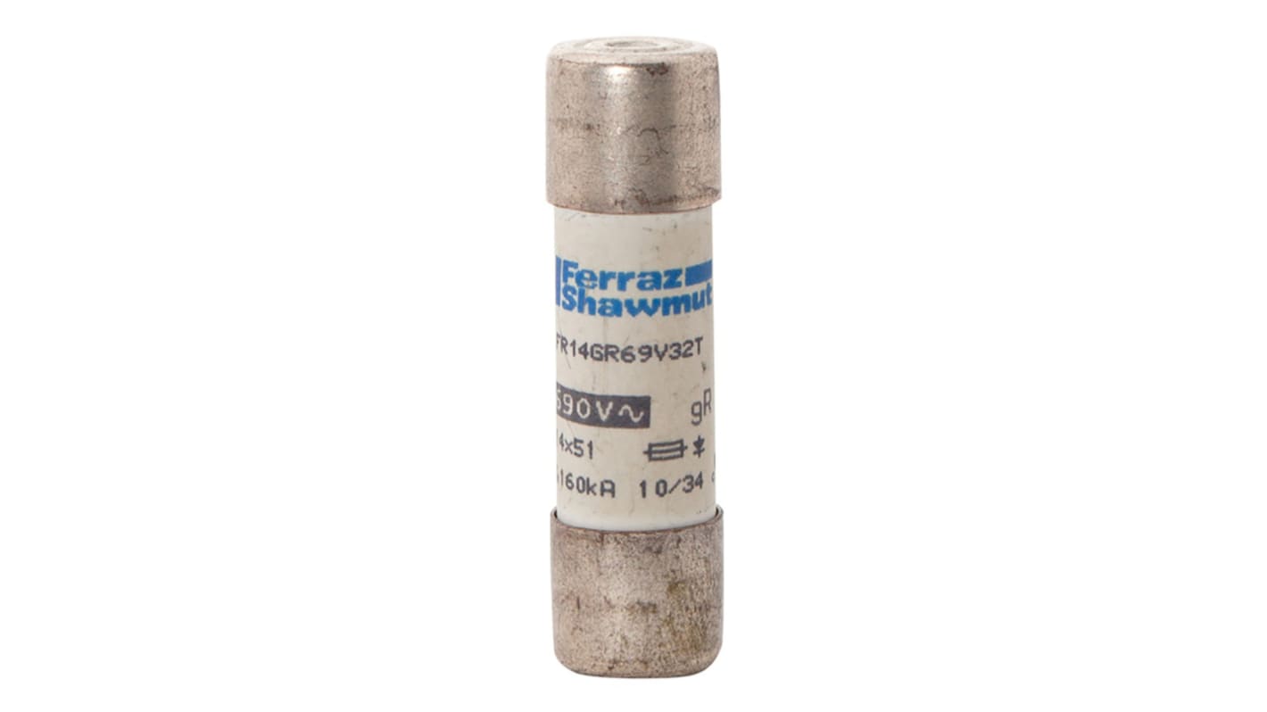 Q1017189 / FR14GR69V32T | Mersen 32A FF Cartridge Fuse, 14 x