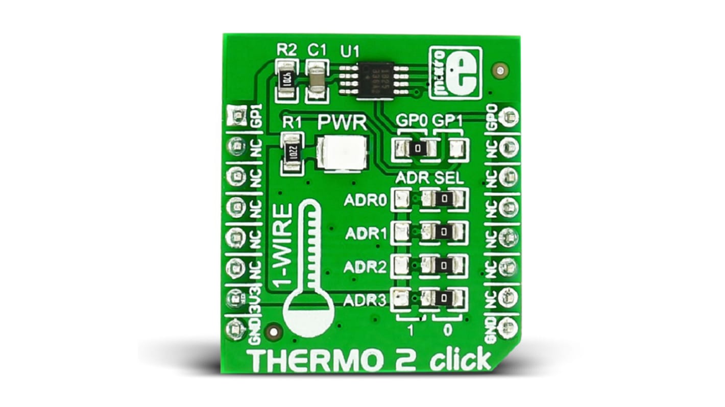 MikroElektronika Thermo 2 Click Temperature Sensor mikroBus Click Board for DS1825