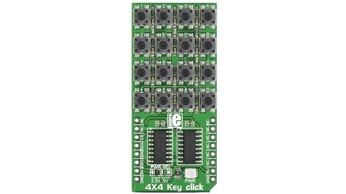 MikroElektronika 4 x 4 Key Keypad mikroBus Click Board
