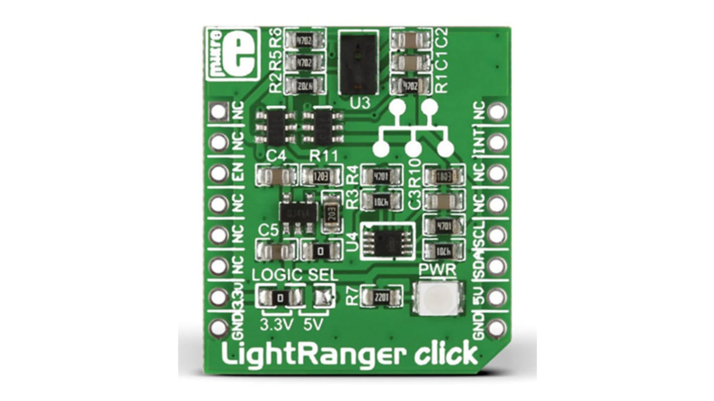 MikroElektronika 光センサ LightRanger ClickmikroBus Clickボード VL6180X MIKROE-1897