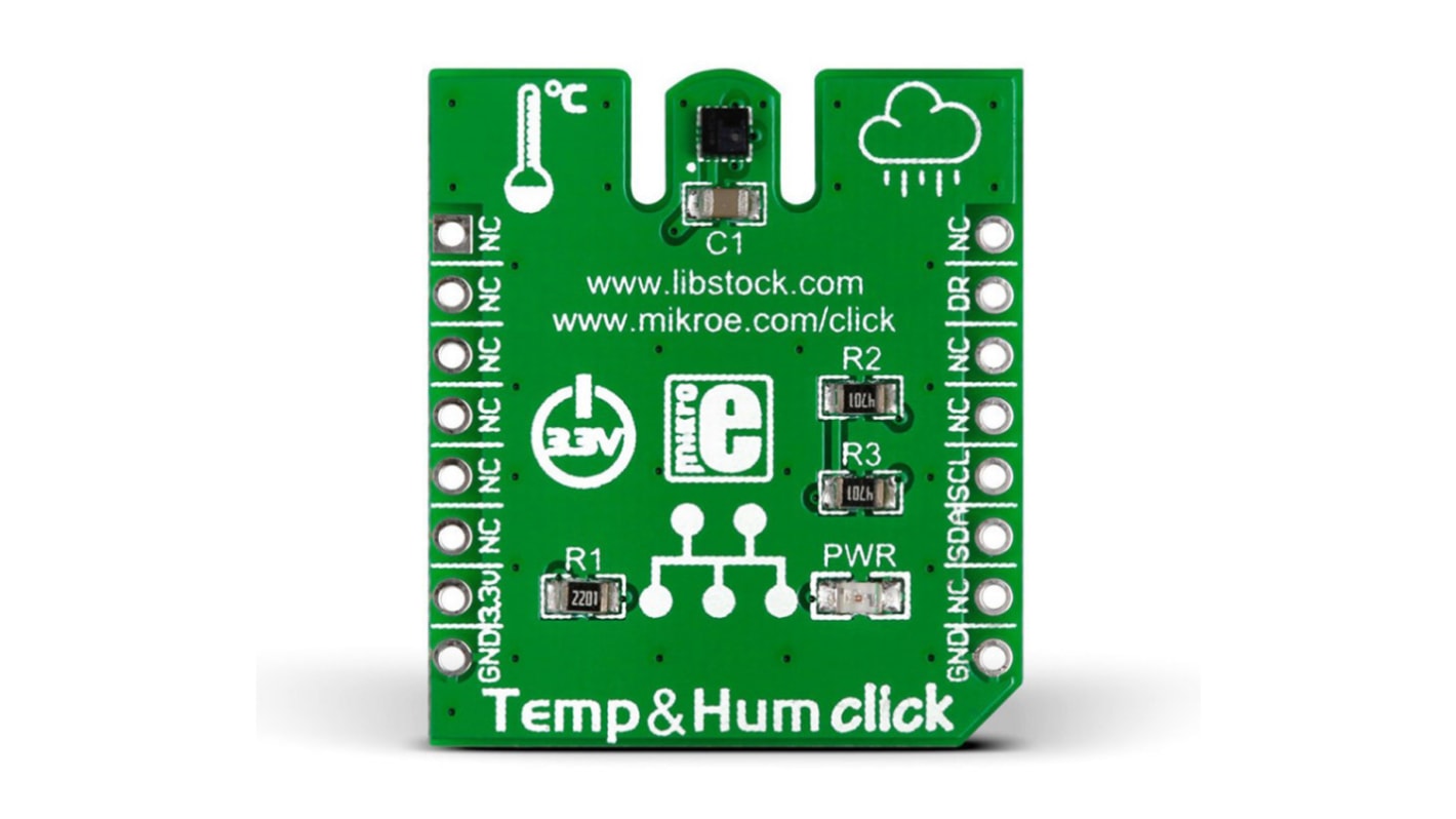 MikroElektronika Temp&Hum Click Temperature & Humidity Sensor mikroBus Click Board for HTS221