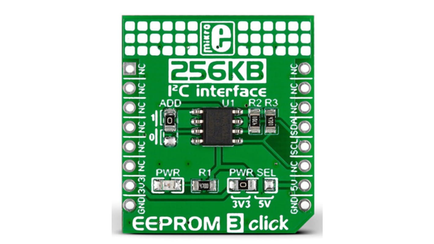 MikroElektronika EEPROM3 click EEPROM开发板, AT24CM02芯片, 用于MikroBUS