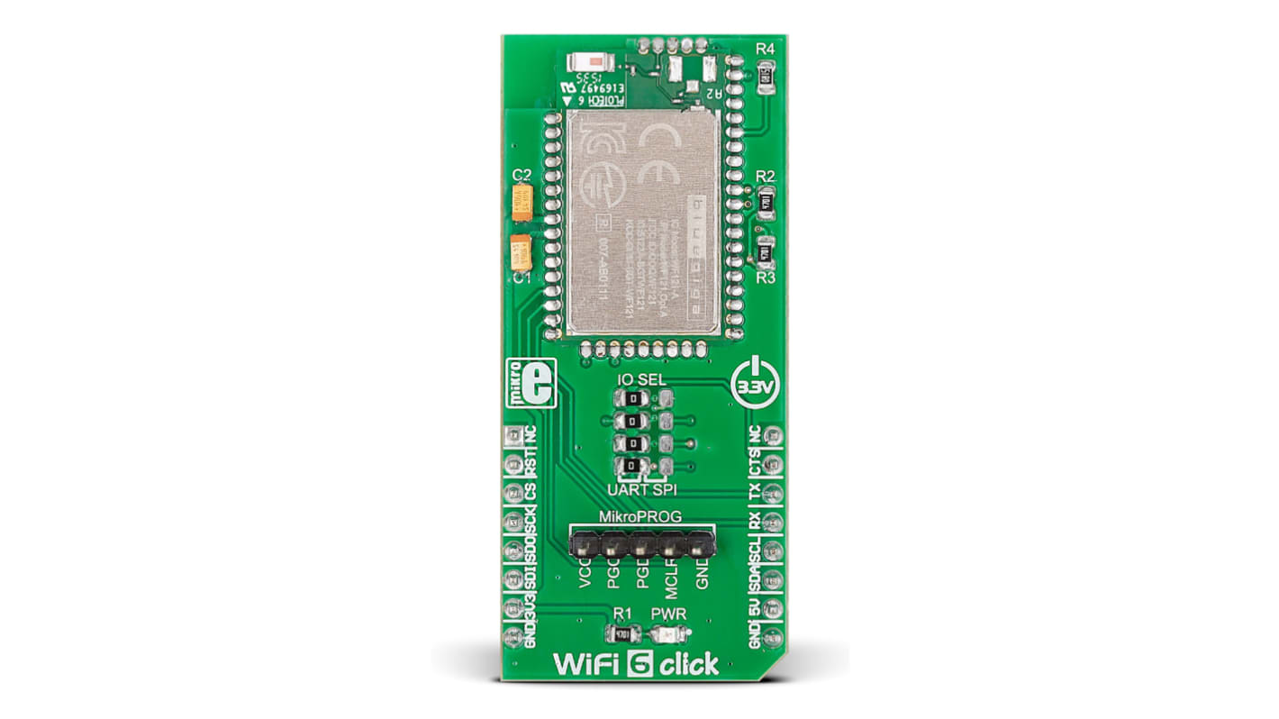 MikroElektronika WiFi 6 Click WF121-A WiFi mikroBus Click Board for PoS Terminals, RFID & Laser Scanners, Wi-Fi