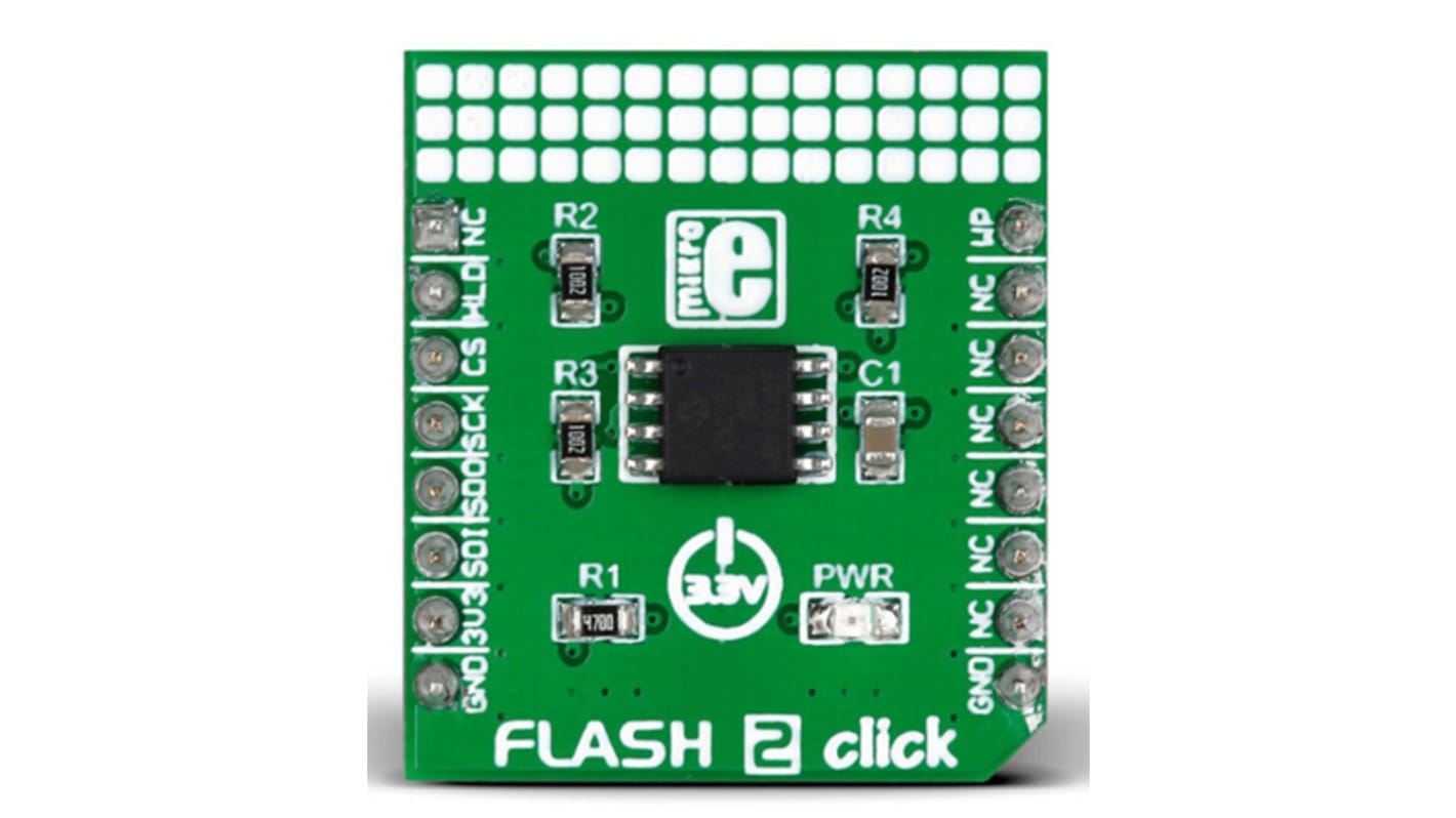 Carte de développement. MikroElektronika Flash 2 click Flash série pour MikroBUS