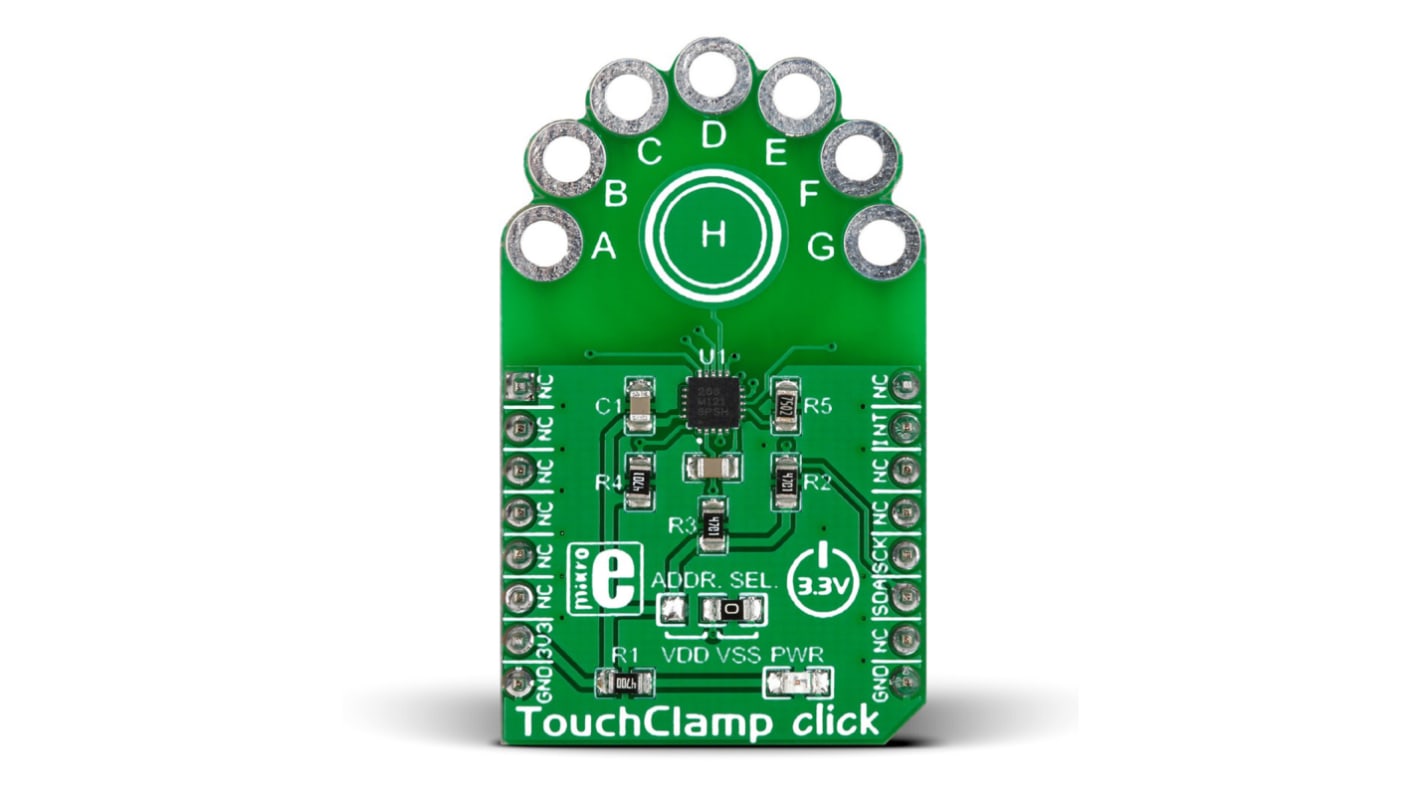 MikroElektronika 人机接口开发套件, TouchClamp, 电容式触摸用户界面, TPL0501芯片