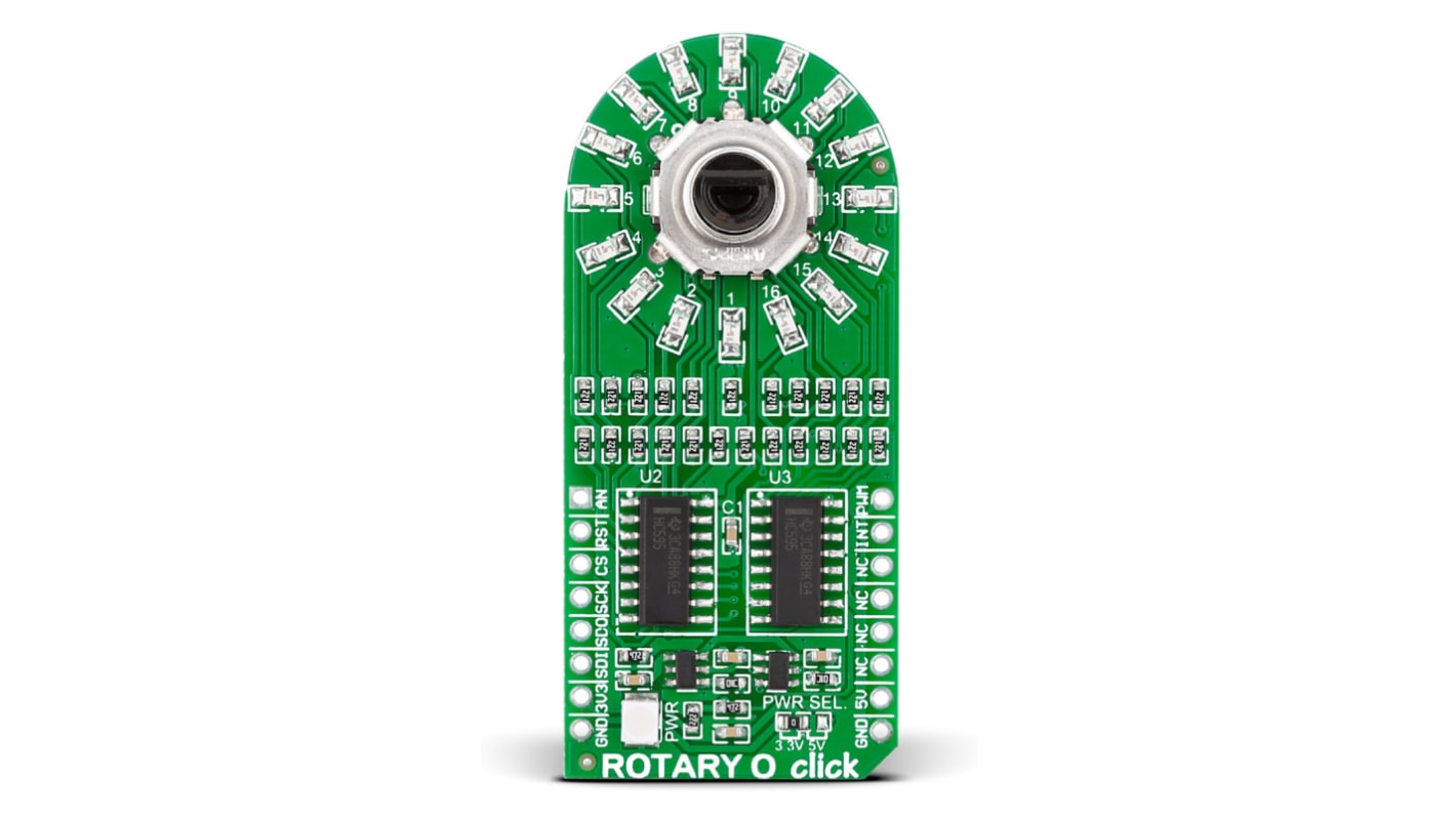 MikroElektronika Rotary O mikroBus咔哒板, 控制旋钮用户界面