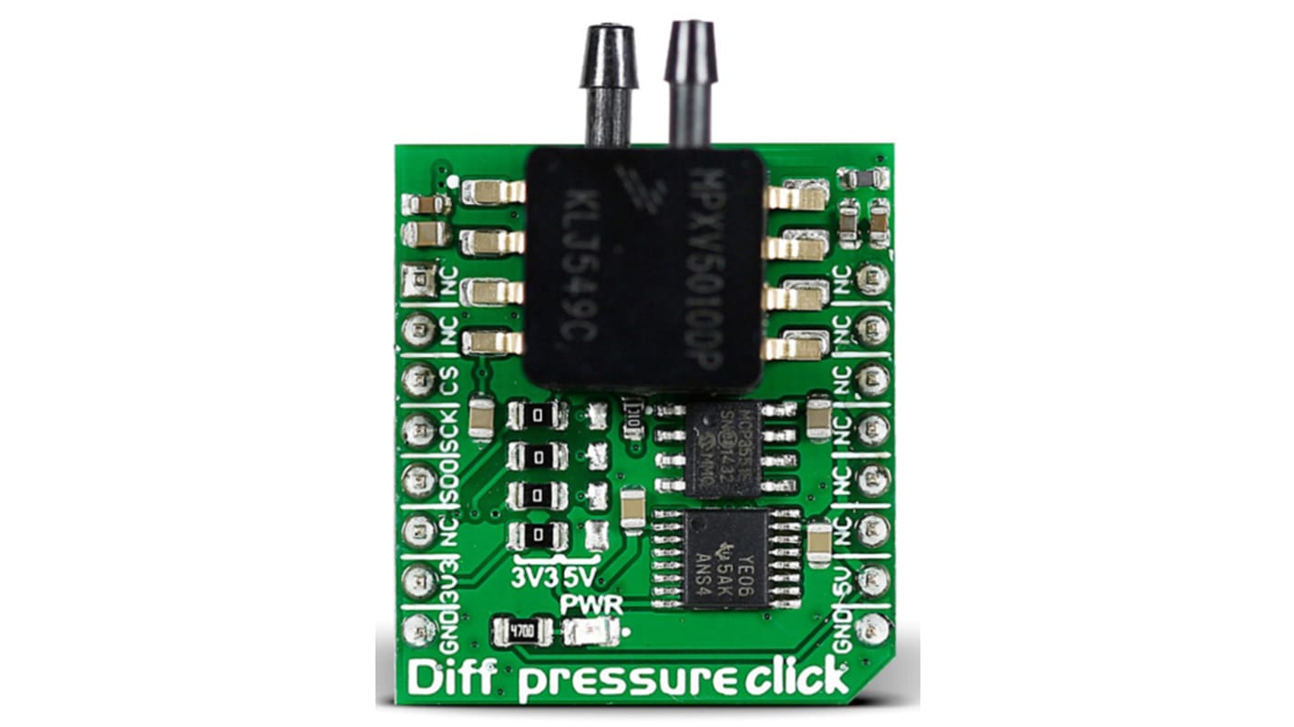 MikroElektronika Diff Pressure Click Differential Pressure Sensor mikroBus Click Board for MPXV5010DP