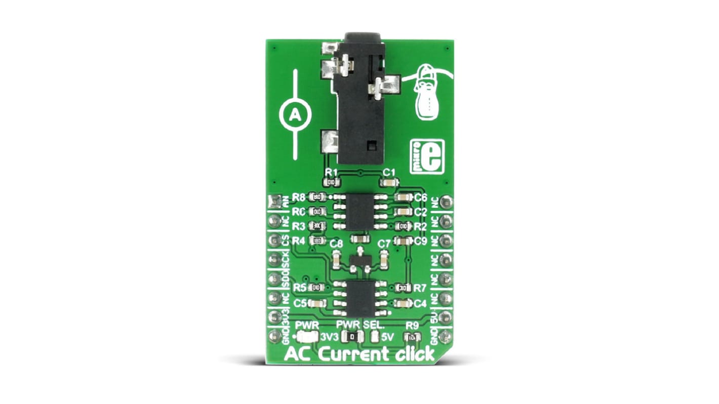 MikroElektronika MCP3201, MCP607 Entwicklungsbausatz Spannungsregler, AC Current Click Strommessung