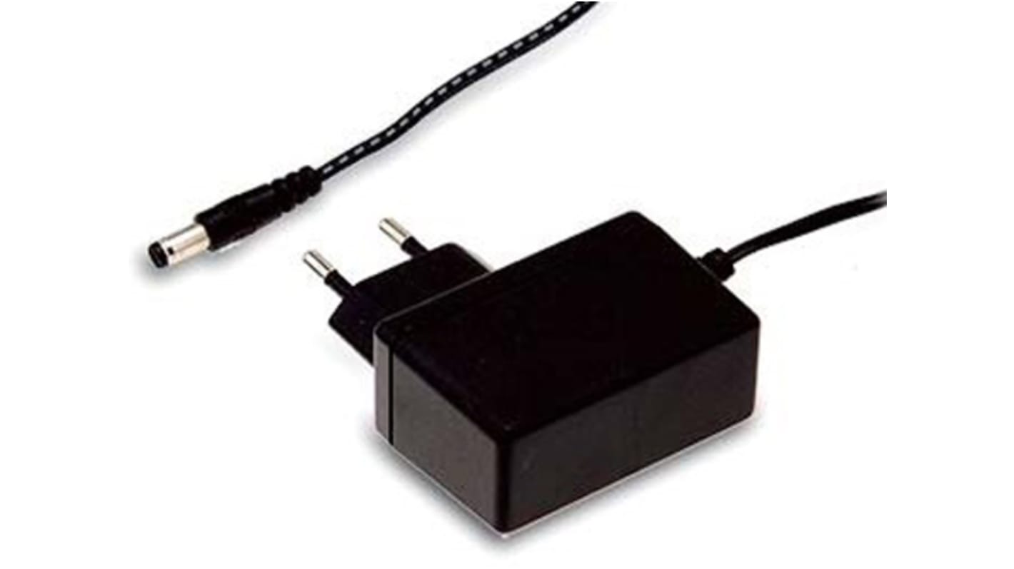 MEAN WELL SGA25E Steckernetzteil AC/DC-Adapter 25W, 100V ac, 24V dc / 1.04A, EU-Netzstecker