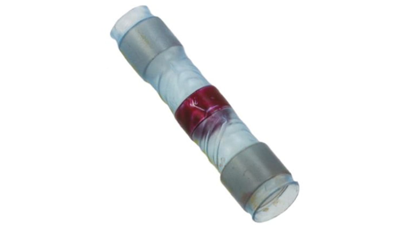 Łącznik lutowany, dł. 29.6mm, Ø kabla 1.3 → 4.57mm, kolor: Niebieski, materiał: PVDF, TE Connectivity