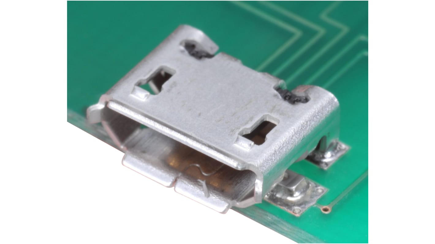 Hirose Straight, SMT, Socket Type B 2.0 USB Connector