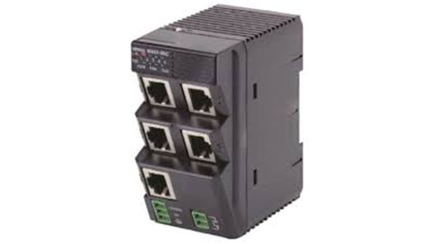 Omron Ethernet Switch, 5 RJ45 Ports