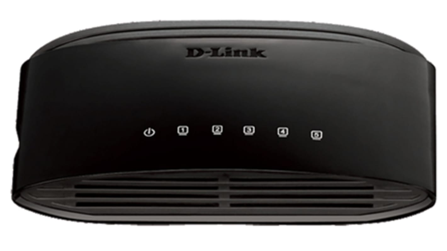 D-Link 5-Port Fast Ethernet Unmanaged Desktop Switch, Unmanaged 5 Port Switch, UK