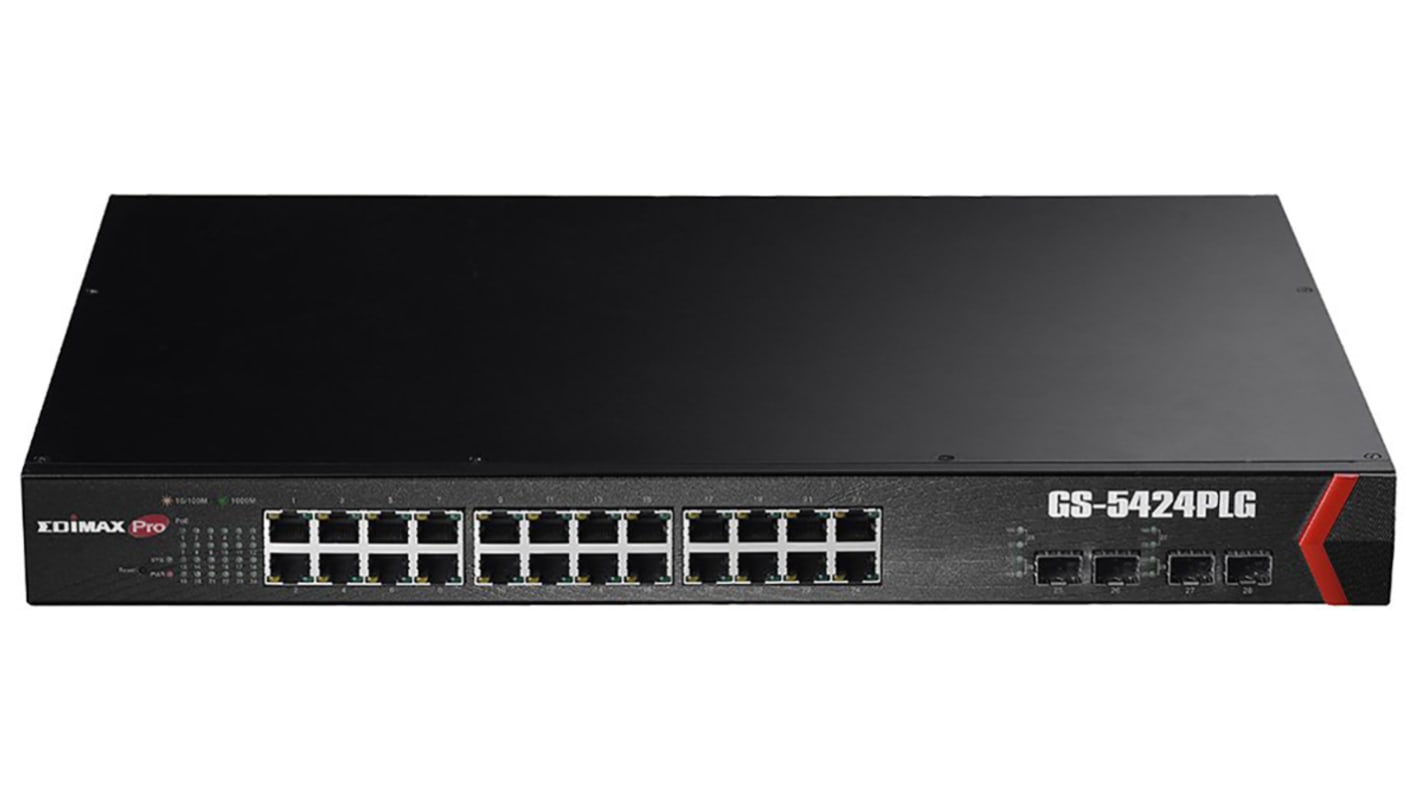 Edimax GS-5424PLG, Smart 28 Port Smart Switch With PoE